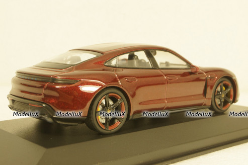 Porsche Taycan Turbo S 2020, red metallic, 410068474, Minichamps 1:43