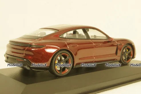 Porsche Taycan Turbo S 2020, red metallic, 410068474, Minichamps 1:43