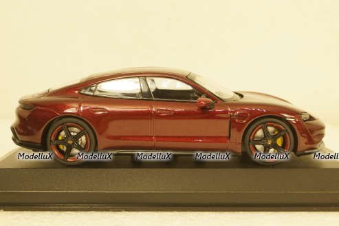 Porsche Taycan Turbo S 2020, red metallic, 410068474, Minichamps 1:43