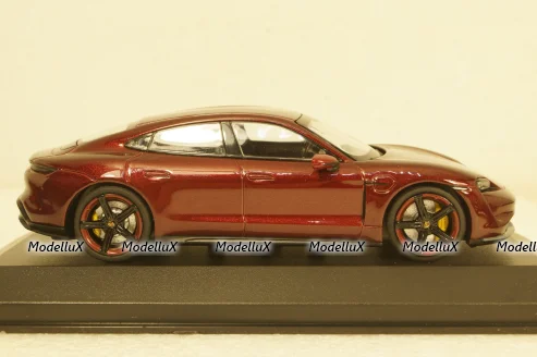 Porsche Taycan Turbo S 2020, red metallic, 410068474, Minichamps 1:43