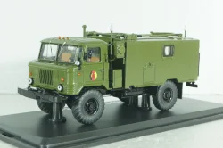 КШМ Р-142Н (66) командно-штабная машина на шасси Газ-66 NVA 1965г, хаки, PCL47024, Premium ClassiXXs 1:43