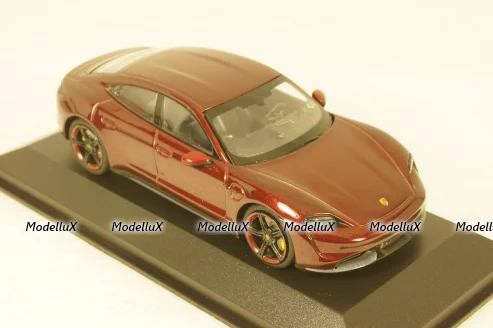 Porsche Taycan Turbo S 2020, red metallic, 410068474, Minichamps 1:43