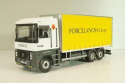 Renault AE 500 Magnum truck "Porcelanosa Grupo" 1990, white/yello, Camiones y Autobuses #94, Altaya 1:43