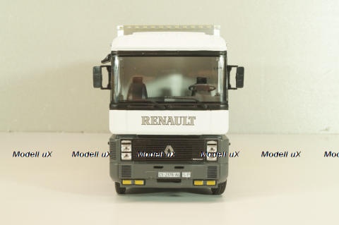 Renault AE 500 Magnum truck "Porcelanosa Grupo" 1990, white/yello, Camiones y Autobuses #94, Altaya 1:43