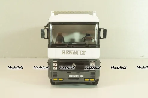Renault AE 500 Magnum truck "Porcelanosa Grupo" 1990, white/yello, Camiones y Autobuses #94, Altaya 1:43