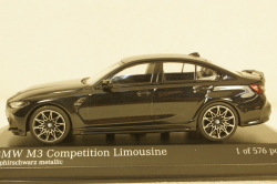 BMW M3 2020 Black, 410020202, Minichamps 1:43