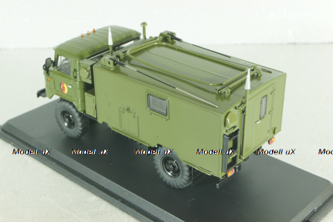 КШМ Р-142Н (66) командно-штабная машина на шасси Газ-66 NVA 1965г, хаки, PCL47024, Premium ClassiXXs 1:43