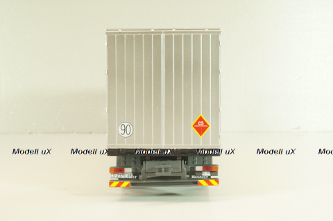 Renault AE 500 Magnum truck "Porcelanosa Grupo" 1990, white/yello, Camiones y Autobuses #94, Altaya 1:43