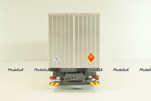 Renault AE 500 Magnum truck "Porcelanosa Grupo" 1990, white/yello, Camiones y Autobuses #94, Altaya 1:43