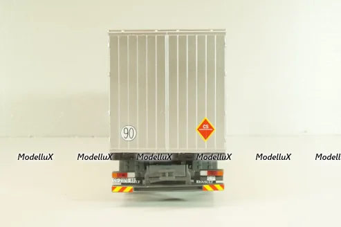 Renault AE 500 Magnum truck "Porcelanosa Grupo" 1990, white/yello, Camiones y Autobuses #94, Altaya 1:43