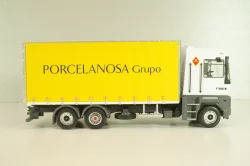 Renault AE 500 Magnum truck "Porcelanosa Grupo" 1990, white/yello, Camiones y Autobuses #94, Altaya 1:43