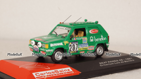 FIAT PANDA 4X4 #207 PARIS DAKAR 1984, Hervé DE LABRIFFE / Claude DEVOYON, Конверсия 1:43