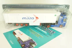 Mercedes-Benz Actros MP 4 truck with semi-trailer "Mazo" 1988, blue/white, Camiones y Autobuses #96, Altaya 1:43