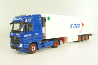 Mercedes-Benz Actros MP 4 truck with semi-trailer "Mazo" 1988, blue/white, Camiones y Autobuses #96, Altaya 1:43
