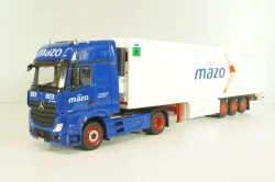 Mercedes-Benz Actros MP 4 truck with semi-trailer "Mazo" 1988, blue/white, Camiones y Autobuses #96, Altaya 1:43