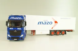 Mercedes-Benz Actros MP 4 truck with semi-trailer "Mazo" 1988, blue/white, Camiones y Autobuses #96, Altaya 1:43