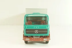 Mercedes-Benz 1632 S tractor with semi trailer "Mercedes" green/silver,  556, NZG 1:50