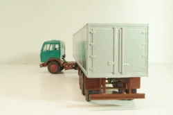 Mercedes-Benz 1632 S tractor with semi trailer "Mercedes" green/silver,  556, NZG 1:50