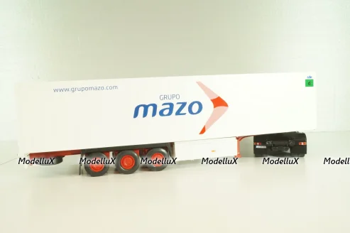 Mercedes-Benz Actros MP 4 truck with semi-trailer "Mazo" 1988, blue/white, Camiones y Autobuses #96, Altaya 1:43