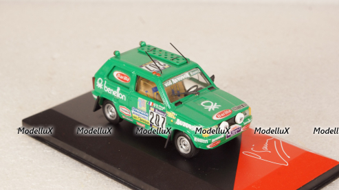 FIAT PANDA 4X4 #207 PARIS DAKAR 1984, Hervé DE LABRIFFE / Claude DEVOYON, Конверсия 1:43