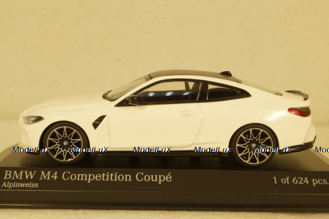 BMW M4 2020 White, 410020122, Minichamps 1:43