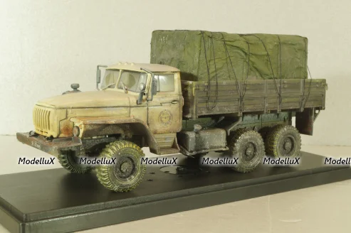 Урал-4320 грузовой автомобиль со следами эксплуатации, Model43 1:43