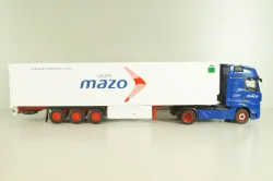 Mercedes-Benz Actros MP 4 truck with semi-trailer "Mazo" 1988, blue/white, Camiones y Autobuses #96, Altaya 1:43