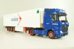 Mercedes-Benz Actros MP 4 truck with semi-trailer "Mazo" 1988, blue/white, Camiones y Autobuses #96, Altaya 1:43
