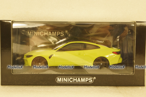 BMW M4 (G82) 2020 yellow, 410020120, Minichamps 1:43