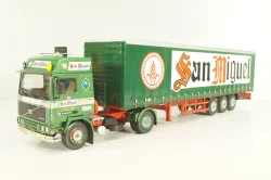 Volvo FH12 truck with semi-trailer "San Miguel" 1988, green Camiones y Autobuses #83, Altaya 1:43