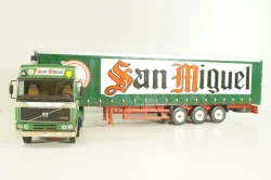 Volvo FH12 truck with semi-trailer "San Miguel" 1988, green Camiones y Autobuses #83, Altaya 1:43
