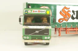 Volvo FH12 truck with semi-trailer "San Miguel" 1988, green Camiones y Autobuses #83, Altaya 1:43