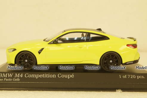 BMW M4 (G82) 2020 yellow, 410020120, Minichamps 1:43