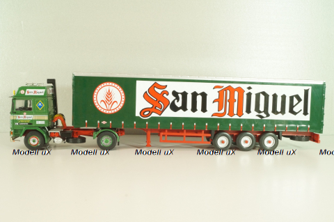 Volvo FH12 truck with semi-trailer "San Miguel" 1988, green Camiones y Autobuses #83, Altaya 1:43