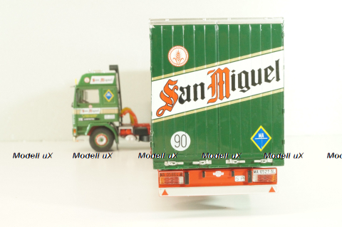 Volvo FH12 truck with semi-trailer "San Miguel" 1988, green Camiones y Autobuses #83, Altaya 1:43