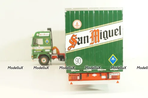 Volvo FH12 truck with semi-trailer "San Miguel" 1988, green Camiones y Autobuses #83, Altaya 1:43