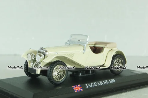 Jaguar S.S. 100 1935,  white, DelPrado 1:43
