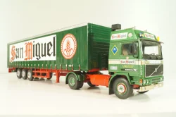 Volvo FH12 truck with semi-trailer "San Miguel" 1988, green Camiones y Autobuses #83, Altaya 1:43