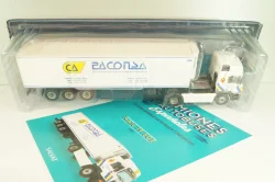 Man 19.502 truck with semi-trailer "Paconsa" 1991 white, Camiones y Autobuses #77, Altaya 1:43