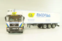 Man 19.502 truck with semi-trailer "Paconsa" 1991 white, Camiones y Autobuses #77, Altaya 1:43
