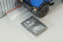 Mercedes Unimog U140, blue, фурнитура в комплекте, B66000162, (#371), NZG 1:43