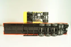 Mercedes-Benz Actros 1846 tractor with semi trailer "Cargo-Maxx" yellow/red, 555, NZG 1:50