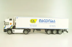 Man 19.502 truck with semi-trailer "Paconsa" 1991 white, Camiones y Autobuses #77, Altaya 1:43