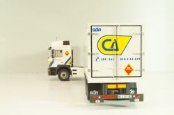 Man 19.502 truck with semi-trailer "Paconsa" 1991 white, Camiones y Autobuses #77, Altaya 1:43