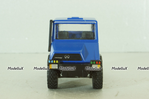 Mercedes Unimog U140, blue, фурнитура в комплекте, B66000162, (#371), NZG 1:43