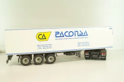 Man 19.502 truck with semi-trailer "Paconsa" 1991 white, Camiones y Autobuses #77, Altaya 1:43