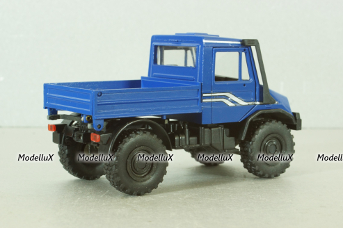 Mercedes Unimog U140, blue, фурнитура в комплекте, B66000162, (#371), NZG 1:43