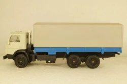 Камаз-5320 бортовой с тентом, серый/синий, Арек 1:43