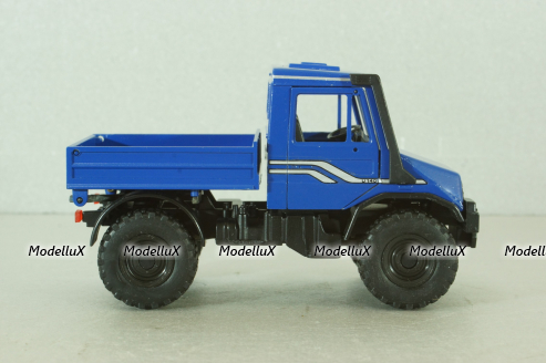 Mercedes Unimog U140, blue, фурнитура в комплекте, B66000162, (#371), NZG 1:43