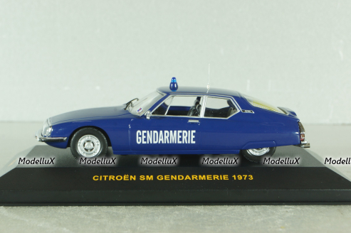 Citroen SM Gendarmerie 1973, blue, CLC097, IXO 1:43